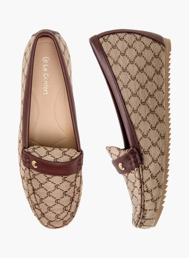Le Confort Women Jacquard Textured Loafers